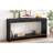 Modern 3 - Drawer Console Table With Vertical Slats And Rounded Edges, For Behind Black Frame, Wood Veneer, Long Term Durability Round Edge Slats, Ideal Hallway Solid Construction-1291310865