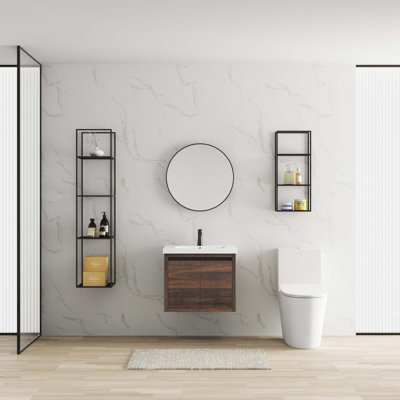Float Mounting Bathroom Cabinet With Sink