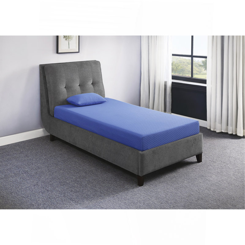 7Inch Mattress And Pillow Set Breathable Fabric Gel-Infused Memory Foam Mattress, Mattress In A Box, Full 