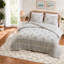 Ensemble de literie pour très grand lit, mélange de coton floral rosé doré, chambre à coucher