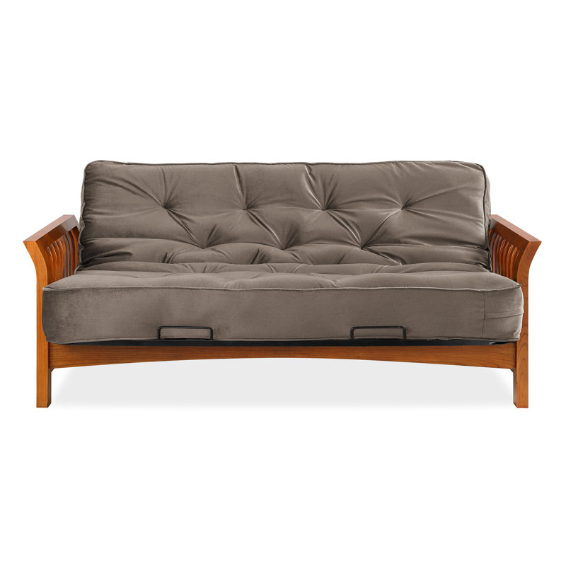 Futon avec matelas Boston, Cendré