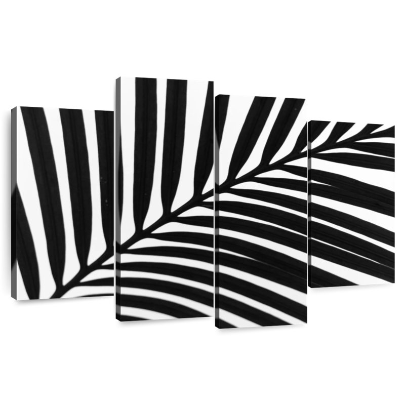 Silhouette de feuille de palmier Harnek, H 22 po x l 36 po