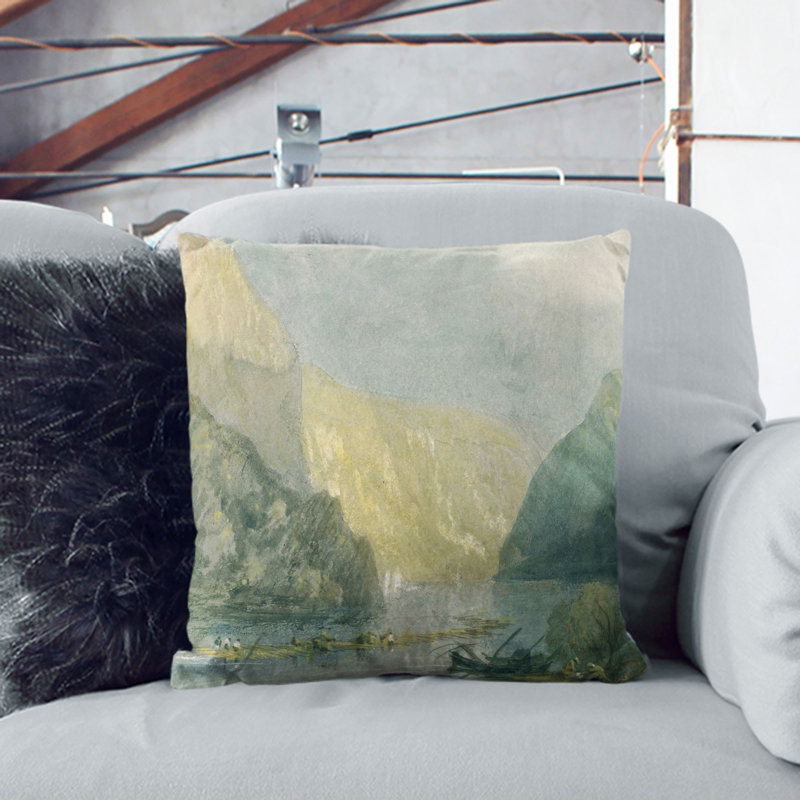 Square Cushion, 40cm H x 40cm W x 15cm D, White