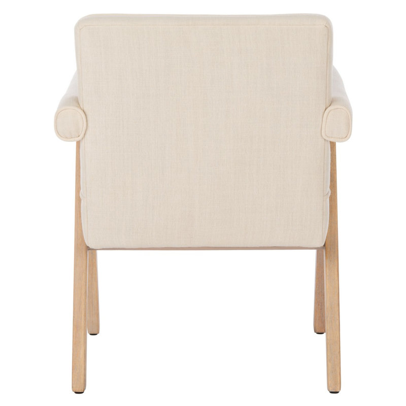 Fauteuil Towslee, Lin os, Blanc délavé