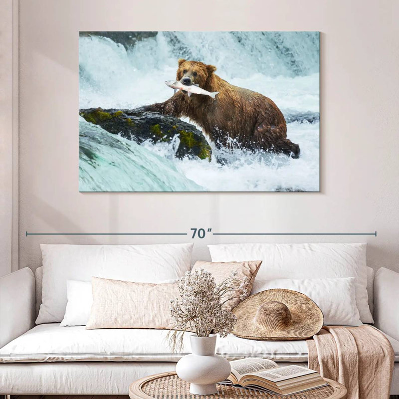 Pêche à l'ours simple, H 32 po x l 48 po