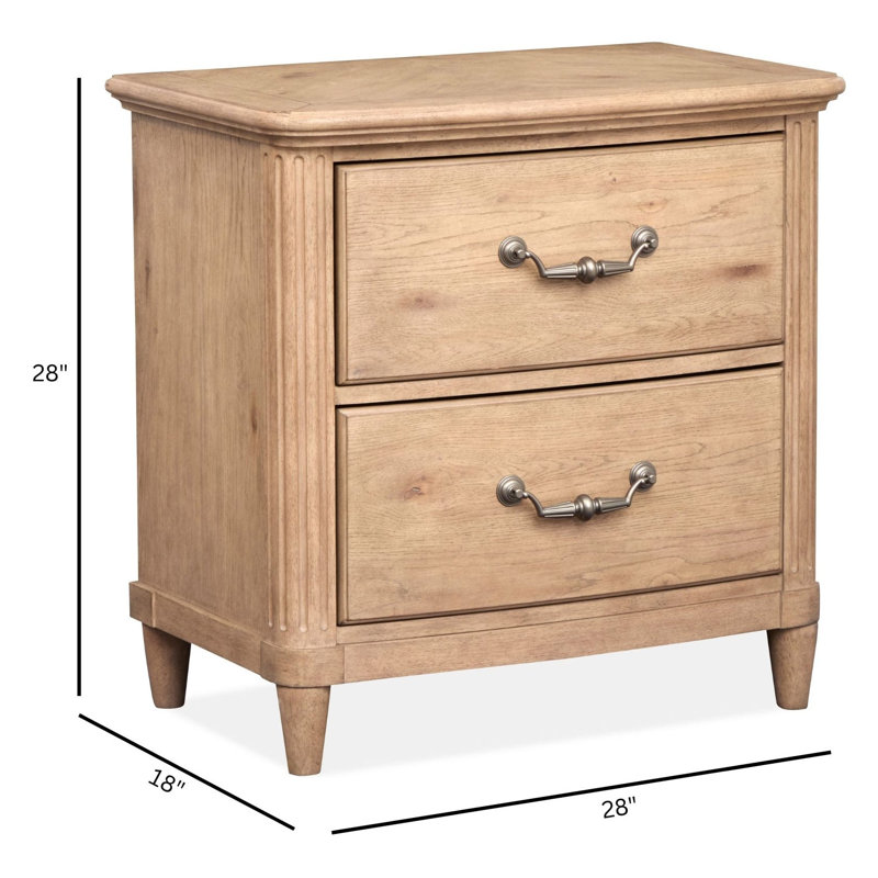 Grand lit à panneau avec 2 tables de chevet, Grand, 3 Pcs: Bed, 2 Nightstands