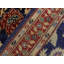 Tapis de couloir bleu marine / rouge en laine noué à la main 2 pi 9 po x 12 pi 8 po Grigori