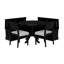 Ensemble de 4 coins recouverts Selby