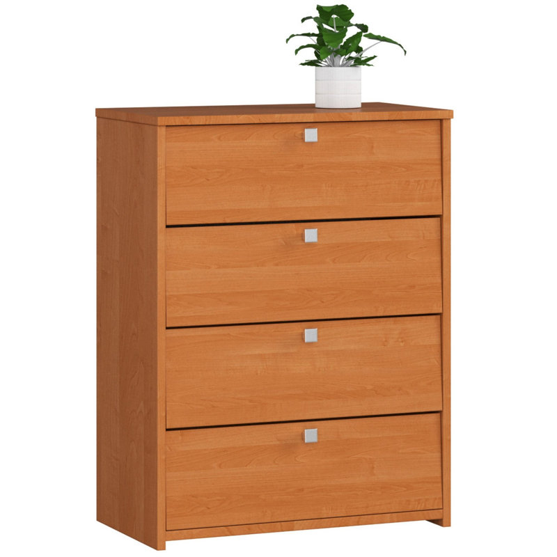Furgeson 16 Pair Shoe Storage Cabinet, Alder