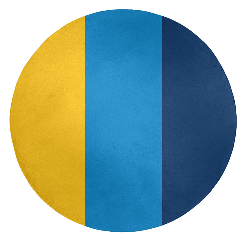 Chenille Indoor Rug, Round 5'
