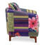 Charlston Upholstered Armchair with Footstool-722006576