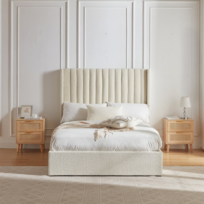 Adaha Upholstered Ottoman Storage Bed, Kingsize (5')