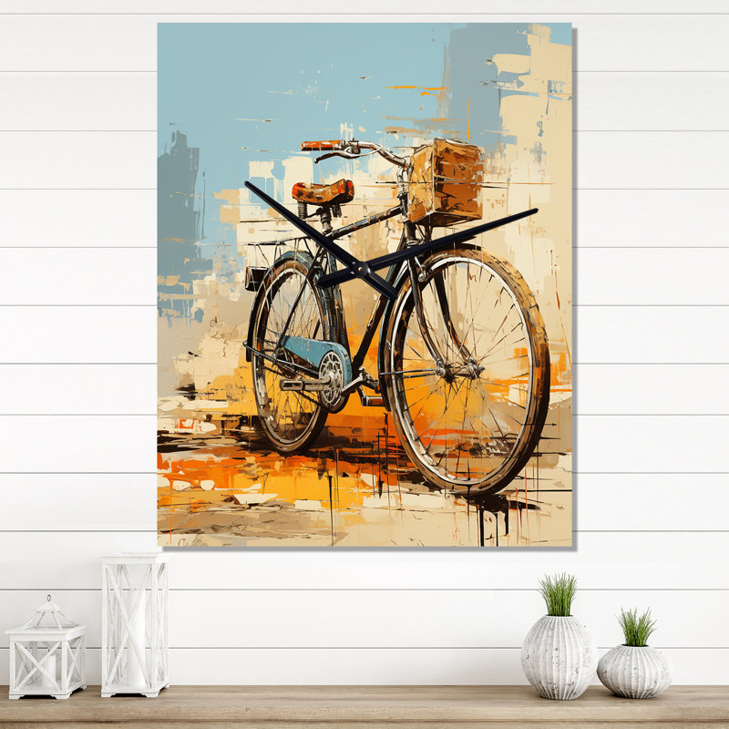 Horloge murale vélo surdimensionnée, Médium