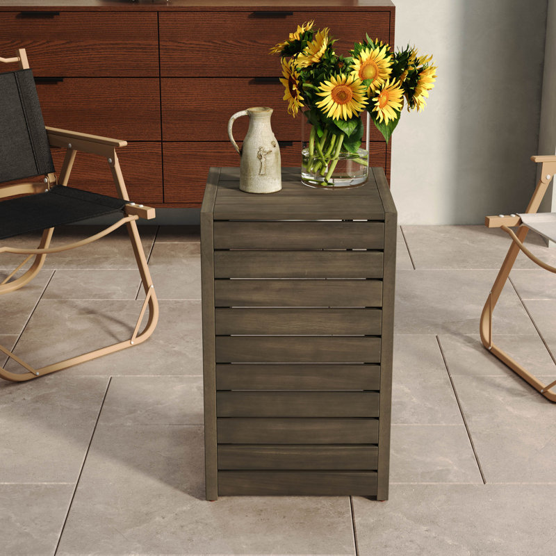 Table de bout en C gris, Gris