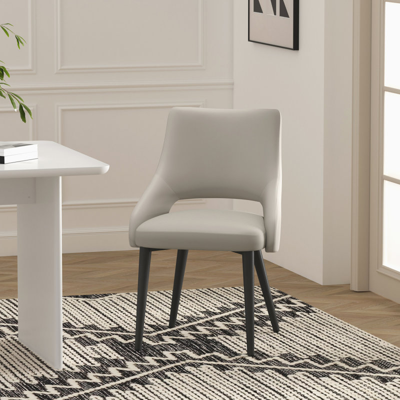 Chaise en métal Tremont, Gris Pierre