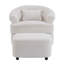 Fauteuil demi-tonneau pivotant avec repose-pieds de 46,99 po Iyanna-1643295193