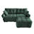Modular 4-Seater Sofa With Ottoman Solid Wood Frame-212804729-216927557-216927556