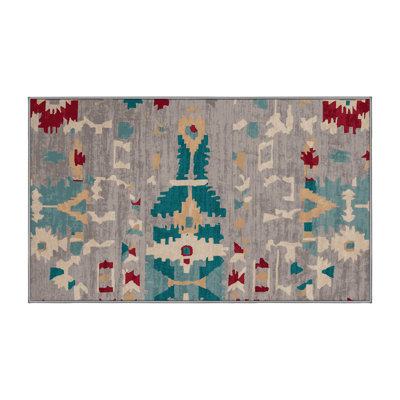 Tapis gris lavable à la machine