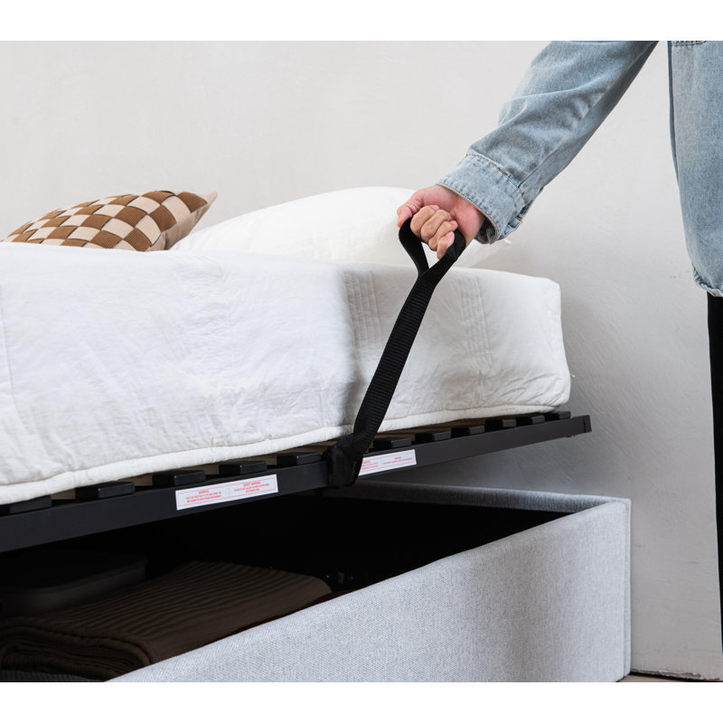Aristedes Side Lift Up Platform Storage Bed | Wayfair