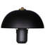 Lampe de table moderne avec capuchon 100% métal et base en bois, noir | Hauteur de 19,7 po, taille du capuchon: 9,1 po x 4,7 po | Longueur de câble 59,1 po, douille E27 (40 W maximum) | Design scandinave élégant pour la décoration de la maison et du bureau-2032429073