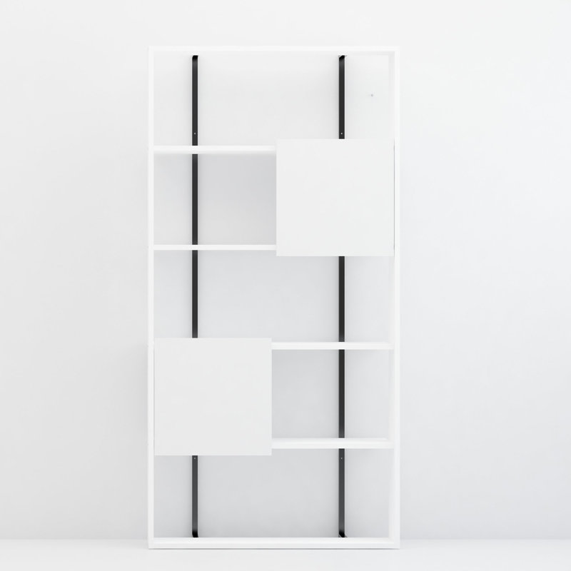 Bibliothèque standard H 70,87 "x l 35,43", Blanc