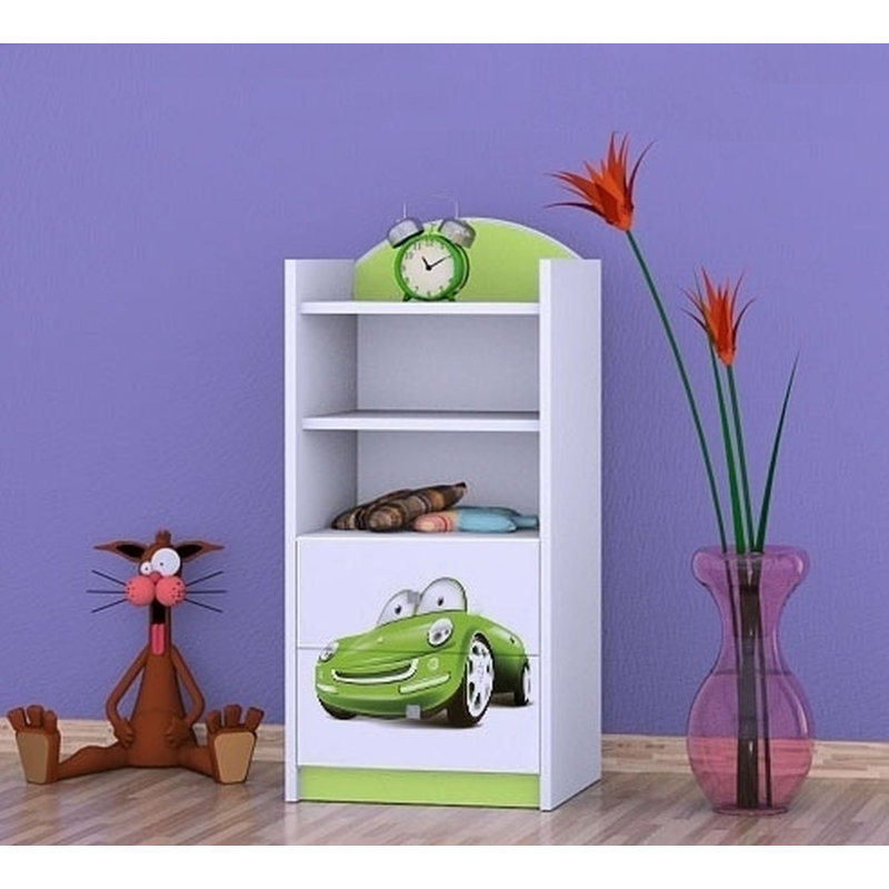 Arielle 96cm H X 45cm W Kids Cube, Green