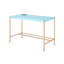 Bureau bleu et or élégant avec un confort optimal