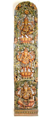 Trois panneaux Ganesha