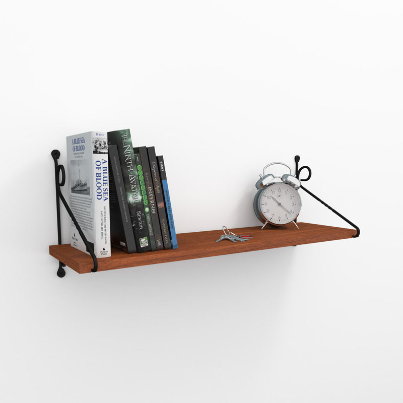 Tablette décorative Crisfield, Noyer