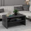 Table basse moderne, marbre noir, panneau de particules enduit 100% mélamine, épaisseur: 0,7 pouce | Conception élégante pour les salons, durable et élégante, parfaite pour les espaces contemporains-116074571