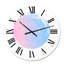 Horloge murale bohème et éclectique, rose et bleu-59914960