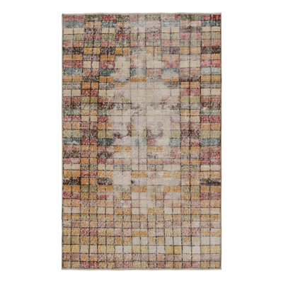 One-of-a-Kind Rectangle 3'5" X 5'8" 1960s Wool Area Rug