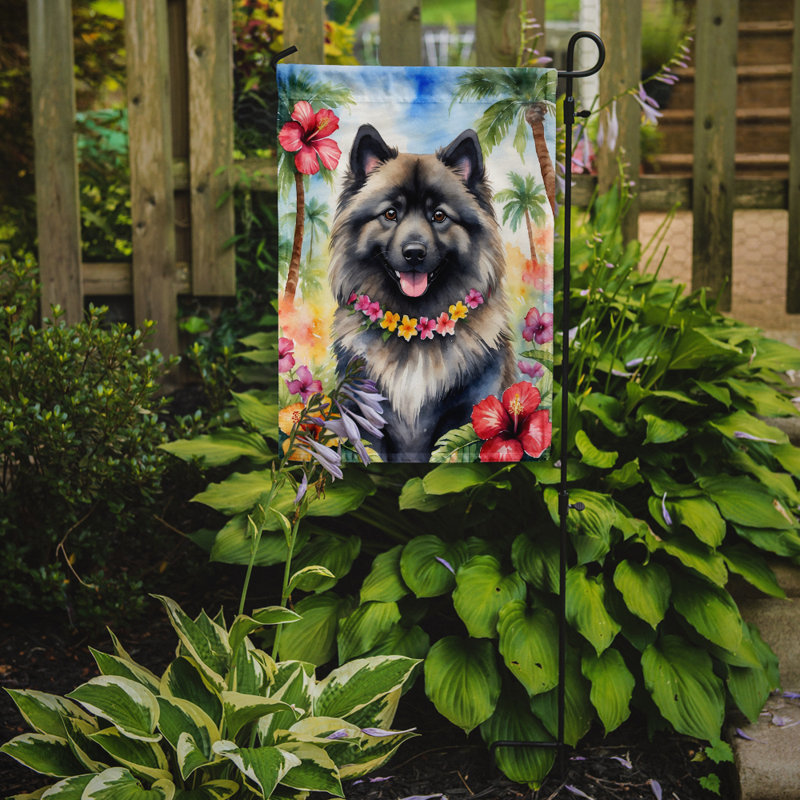 Drapeau de jardin en polyester double face H 15,5 po x l 11,25 po
