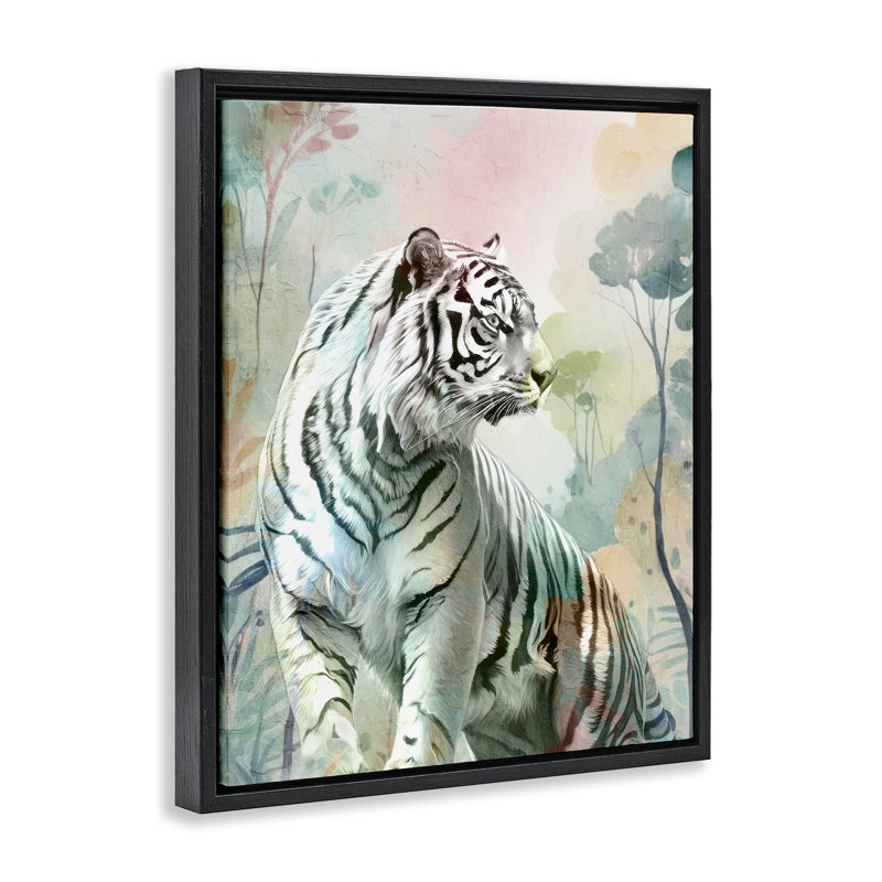 Cadre flottant Soft Tiger, H 31 po x l 25 po, Cadre flottant noir de jais