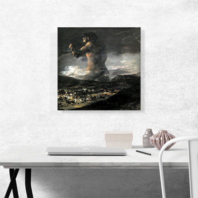 «The Colossus 1808» par Francisco Goya, reproduction d'art sur toile tendue