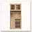 Farmhouse Freestanding Buffet Hutch Kitchen Storage Cabinet-1693177483
