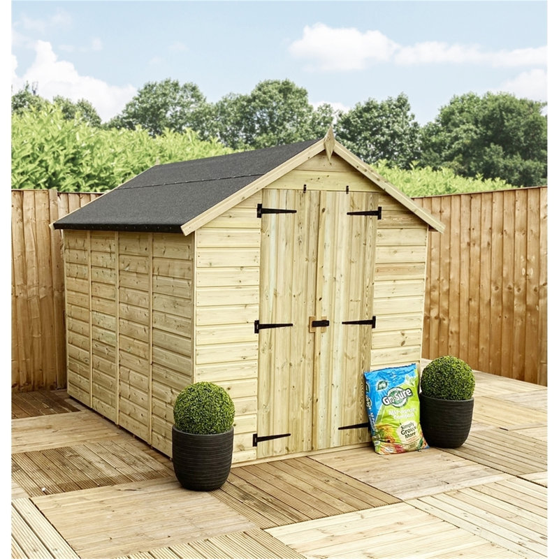 Ruchi 5ft. W x 9ft. D Solid Wood Garden Shed