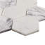 12 po Venato X 12 po Carrelage mural et de plancher en mosaïque hexagonale en marbre (8 pieds carrés / feuille)
