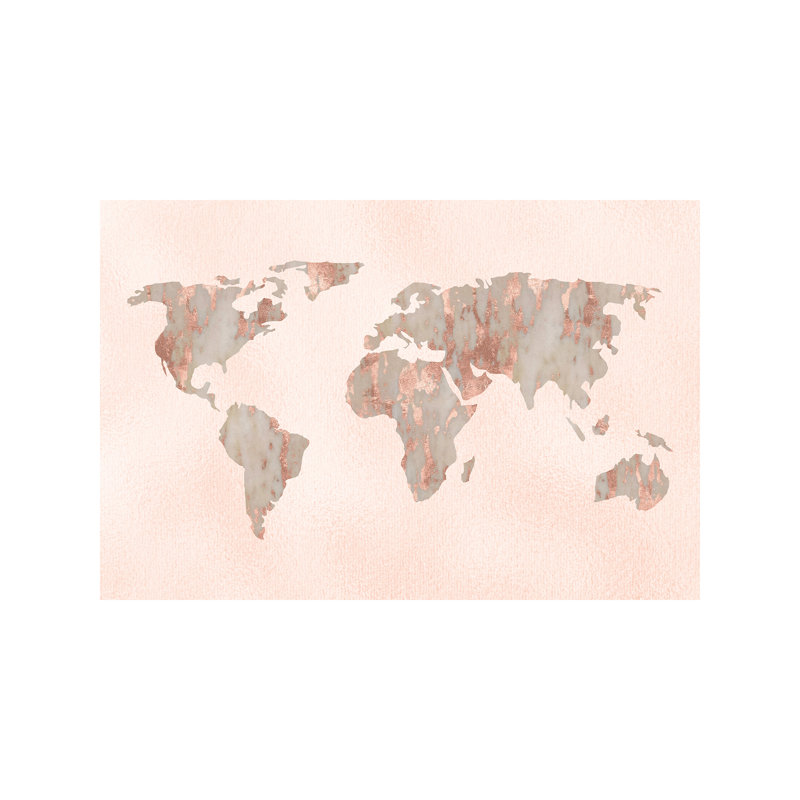 World Map by Nature Magick - Wrapped Canvas Print, 66.04 cm H x 45.72 cm W x 1.91 cm D