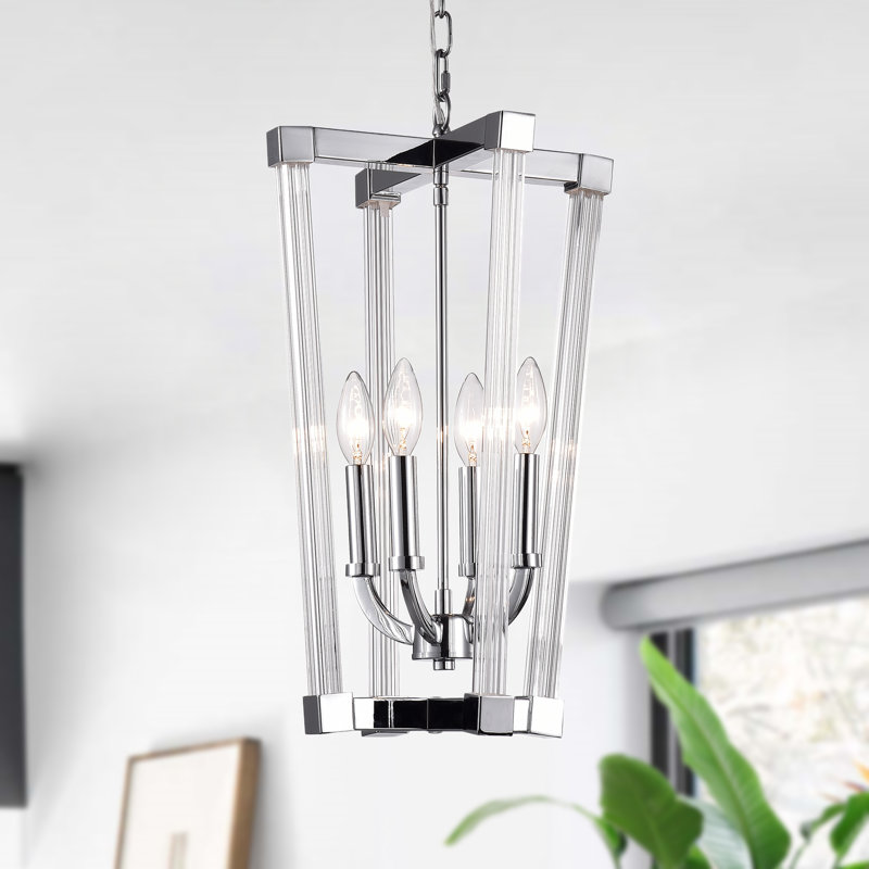 Hebden 4 - Light Geometric Chandelier