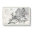 Vintage Map of Europe by Oliver Goldsmith - Wrapped Canvas-55369969