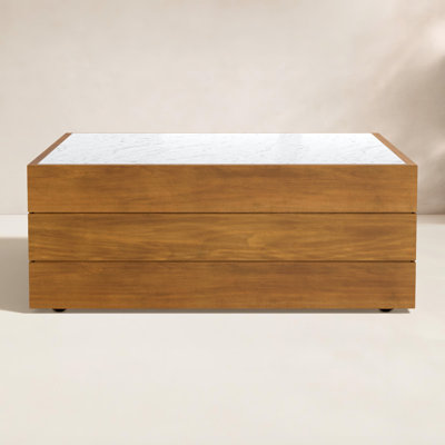 Amoz 14'' Stone Outdoor Coffee Table