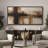 Neutral Beige and Brown Cross Abstract with Soft Gradient – Large Framed Canvas Master Bedroom Wall Art Print-923425310-923425311