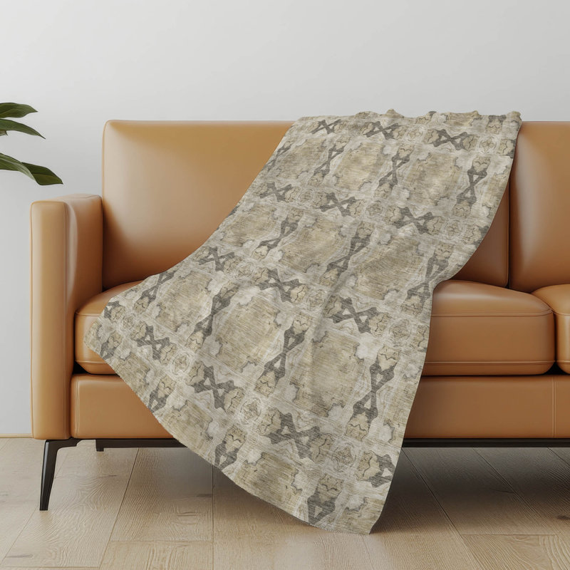 Jeté en sherpa Addison, Beige