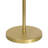 59.8'' Modern Floor Lamp with Wavy Metal Accent and Fabric Drum Shade