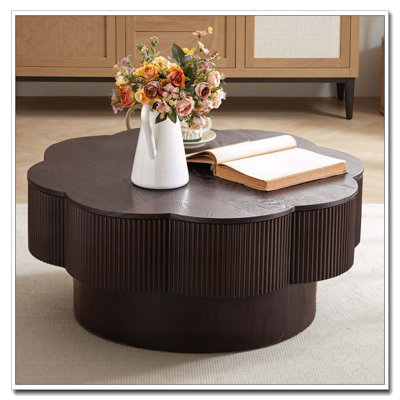 31.50"Modern Flower Shaped Coffee Table
