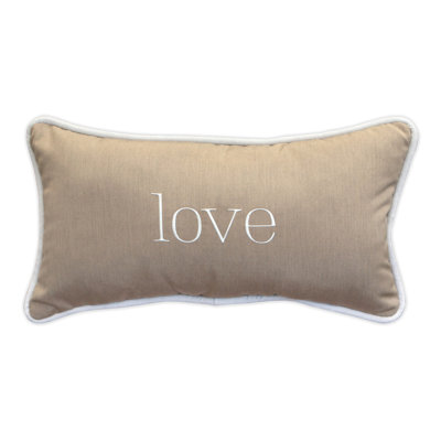 Embroidered Sunbrella® Outdoor Throw Pillow