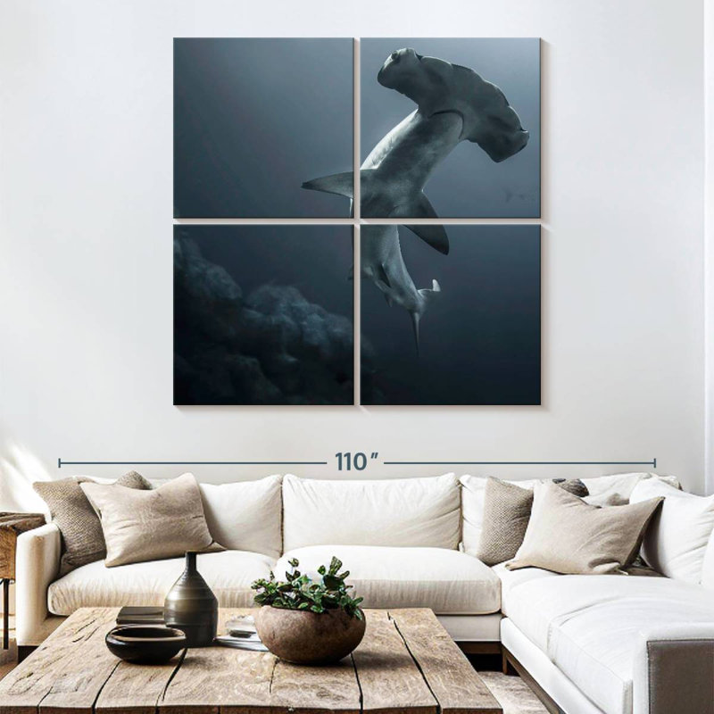 Brampt Might Hammerhead Shark, 74'' H x 74'' W
