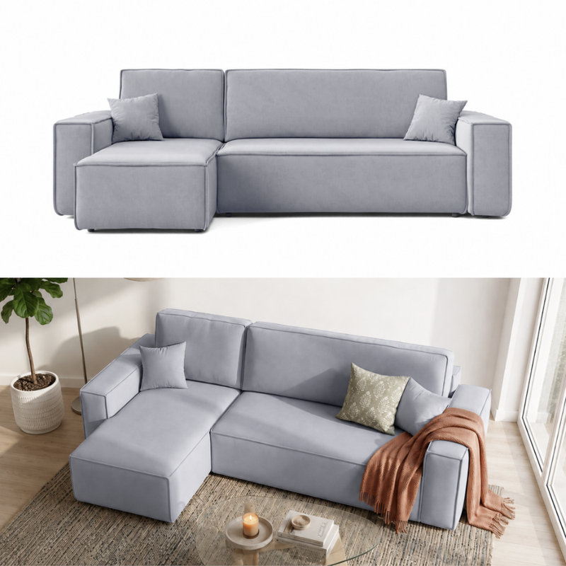 3 Seater Sofa Bed, Left Hand Facing