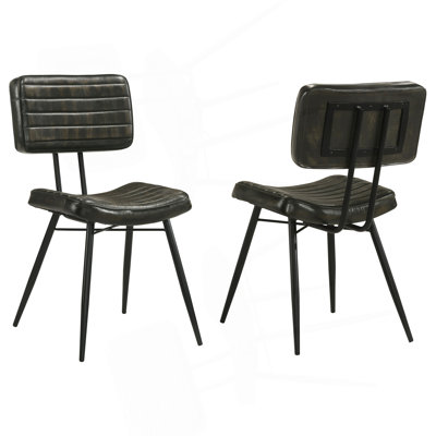 Molly Espresso Upholstered Dining Chair (Set Of 2)